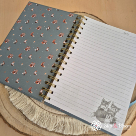 Wrendale A5 Notebook "Snug as a Cub" - vos