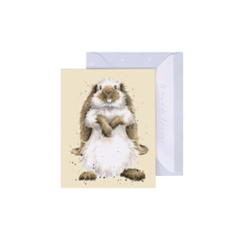 Wrendale mini card "Earisistible" - konijn