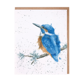 Wrendale greeting card - "King of the River" - ijsvogel