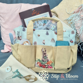 Wrendale Tool Bag / Hobby tas "Blooming With Love" - hond