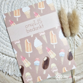 Appeloogje ansichtkaart - onwIJS bedankt