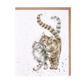 Wrendale greeting card - "Feline Good" - poes