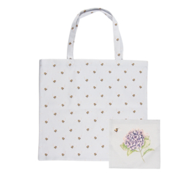 Wrendale foldable shopping bag "Hydrangea" - hommel