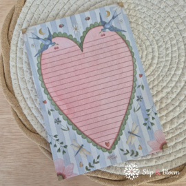 Appeloogje A5 notepad - Zwaluwen