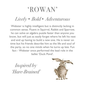 Wrendale knuffel haas "Rowan" - junior