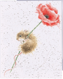 Wrendale mini card "Poppy & Mouse" - muis