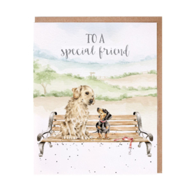 Wrendale greeting card "To a Special Friend" - hond