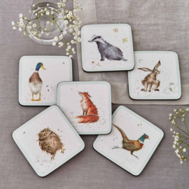 Wrendale Coasters "The Country Set" - set van 6