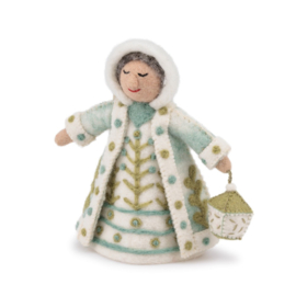 Vilten decoratie - Winterkoningin