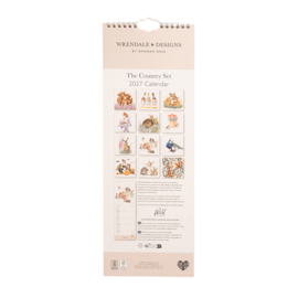 Wrendale 2027 Slim Calendar "The Country Set"