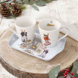 Wrendale Mug & Tray set "No Place Like Home"