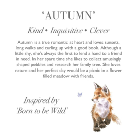 Wrendale plush keyring - "Autumn" - vos