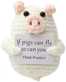 Geluksknuffeltje Positive Pig