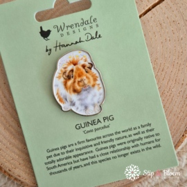 Wrendale Pin Badge - speldje "Grinny Pig" - cavia