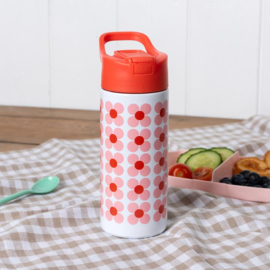 RVS waterfles 500 ml - Daisy pink