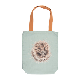 Wrendale canvas tote bag "Awakening" - egel