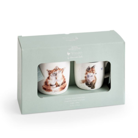 Wrendale Royal Worcester Parent & Child Gift Set "The Foxes"
