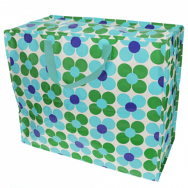 Rex London Jumbo bag - Daisy blue/green