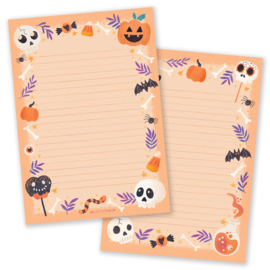 A5 notepad - Halloween Orange