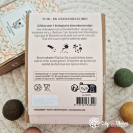 Blossombs 4 zaadbommetjes - Bedankt! Garden Herbs