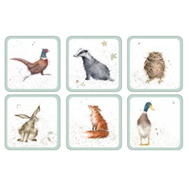 Wrendale Coasters "The Country Set" - set van 6