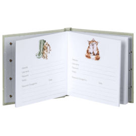 Wrendale Password Book "Hydrangea" - hommel