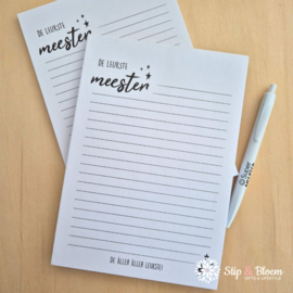 A5 Notepad - meester
