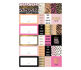 Stickervellen Pink & Gold - set van 3