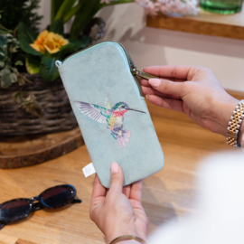 Wrendale embroidered Glasses Pouch "Wisteria Wishes" - kolibrie