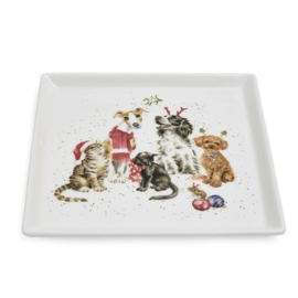 Wrendale Royal Worcester Square Plate "Office Party"