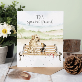 Wrendale greeting card "To a Special Friend" - hond