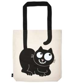 Grote katoenen shopper - Ed the Cat - Carry Me