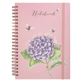 Wrendale A4 Notebook "Hydrangea" - hommel