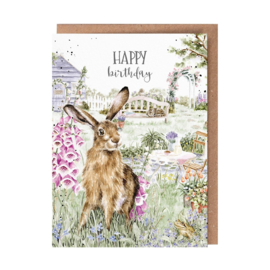 Wrendale greeting card "The Wild Garden"- haas