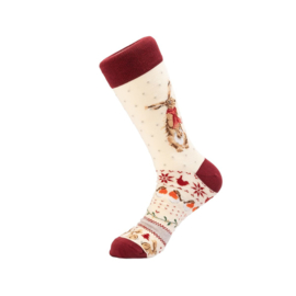 Wrendale Kerst herensokken "Winter Hare" - haas