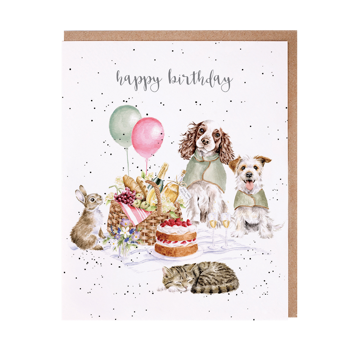 Wrendale greeting card "Happy Birthday Picnic"