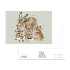 Wrendale postcard "Furever and Always" - konijn