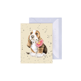 Wrendale mini card "Just for You" - hond