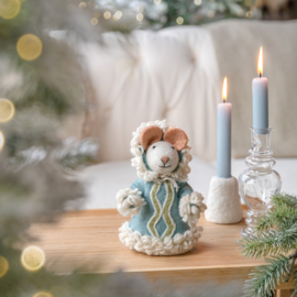 Vilten decoratie muis - Eskimuis