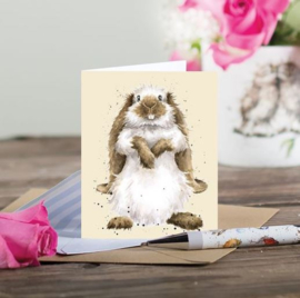 Wrendale mini card "Earisistible" - konijn