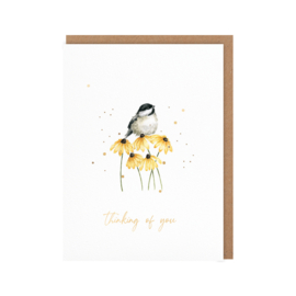 Wrendale card "My Sweet Chickadee" - "thinking of you" - vogel