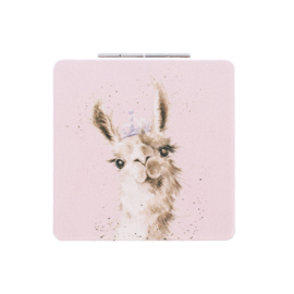 Wrendale compactspiegel "Llama Queen"