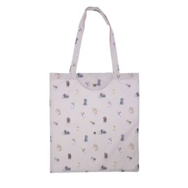 Wrendale foldable shopping bag "A Dog's Life" - hond