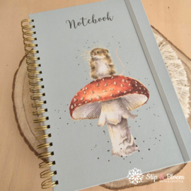 Wrendale A4 Notebook "Fun-Gi" - muis