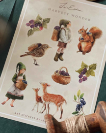 Iris Esther Art Stickers - Harvest Wonder