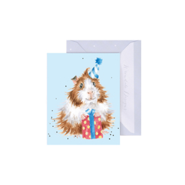 Wrendale mini card "Guinea be a Great Day" - cavia