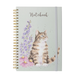 Wrendale A4 Notebook "Whiskers and Wild Flowers" - kat