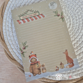 Appeloogje A5 notepad - Winter Warm Café