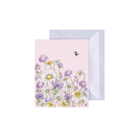 Wrendale mini card "Just Bee-Cause" - hommel