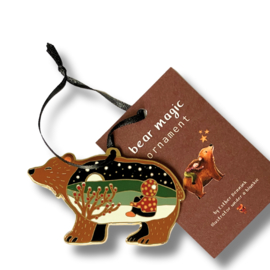 Esther Bennink emaille ornament - Bear Magic